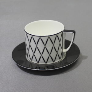 Black Grid Style Tea set | Coffee set