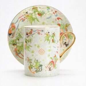 Custom-Printed Ceramic Mug and Saucer for Corporates Gifts