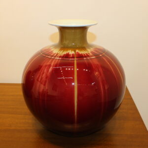 Red Colored glaze Vase