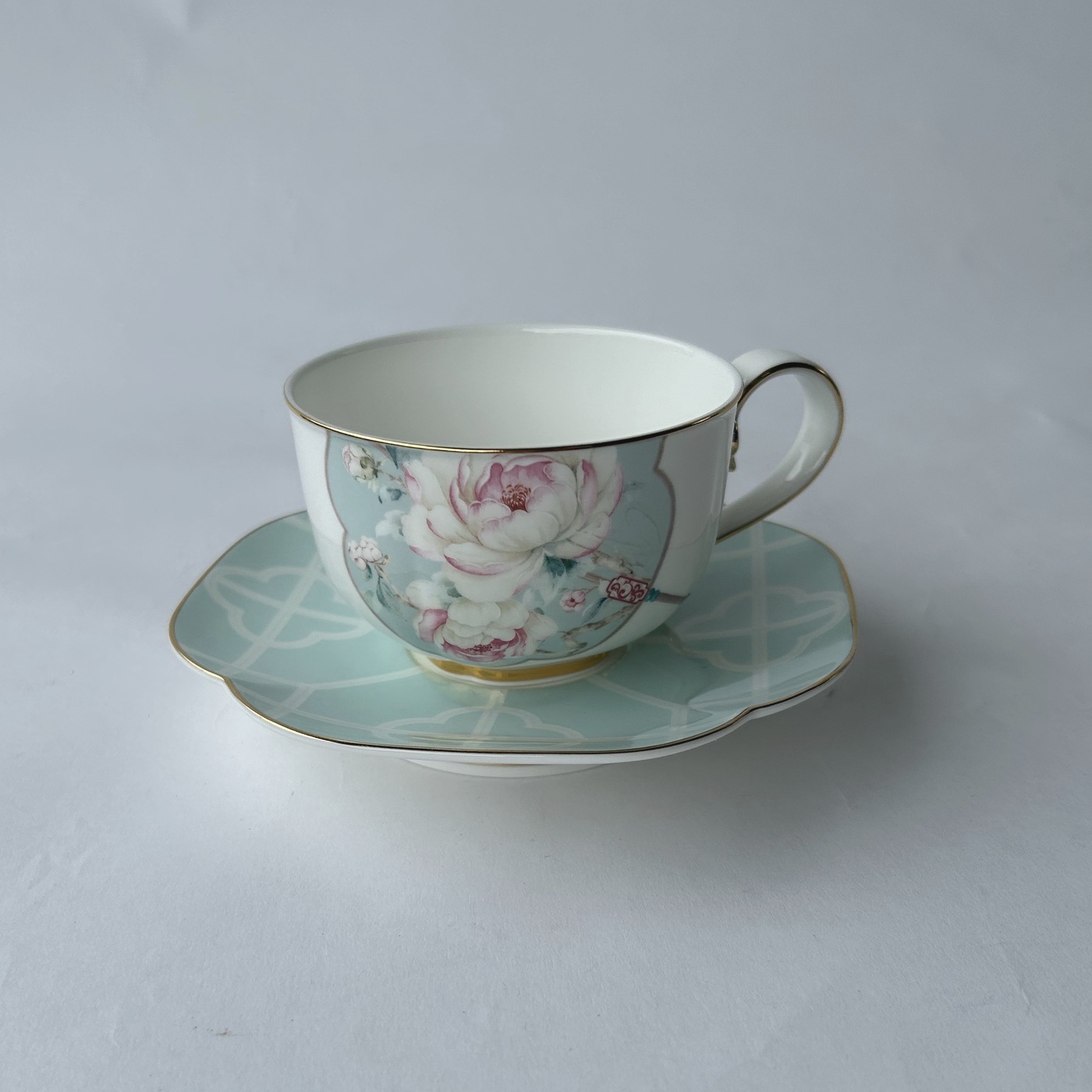 Ceramic Coffee Cup and Saucer Set