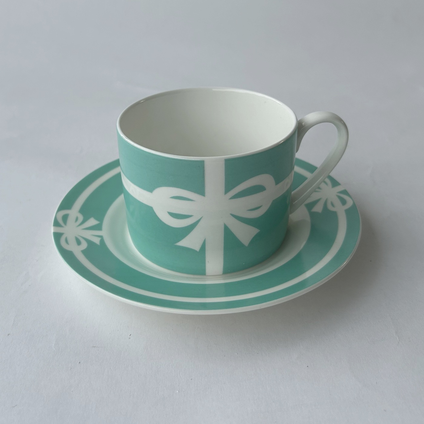 Blue Belt Ceramic Coffee Cup with saucer